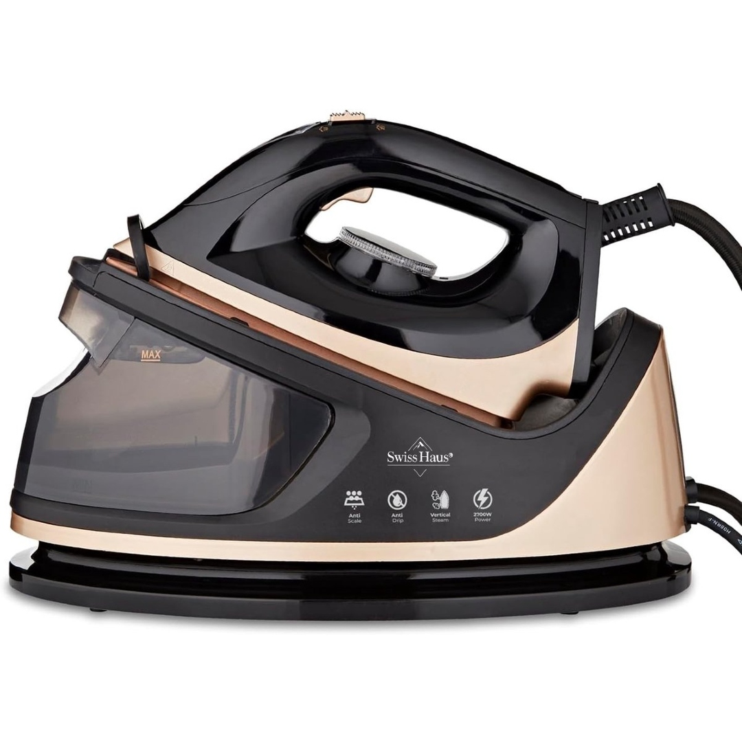 Σύστημα Σιδερώματος 2300W Swiss Haus SH-SIS2111 Μαύρο/Χρυσό
